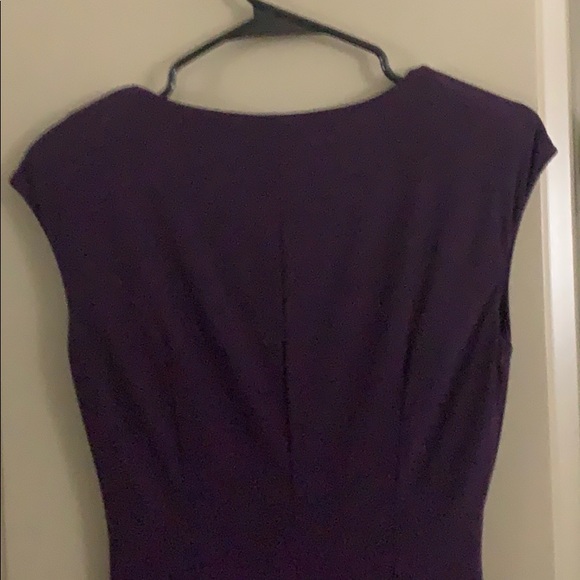 Dark purple American Living ruffle dress - Picture 3 of 5